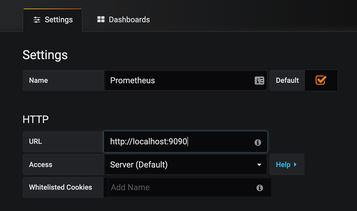 Add Data Source screen Add Data Source screen
